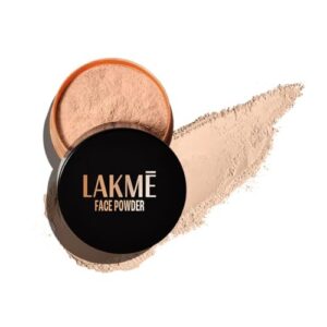 Lakme Rose Loose Face Powder with Sunscreen, Soft Pink, Face Makeup for a Rosy Glow - Matte Finish for Oily Skin Control, 40 g