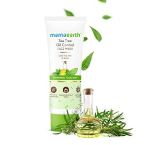 Mamaearth Tea Tree Oil Control Face Wash | Controls Acne & Pimples | Removes Excess Oil | For Oily and Sensitive Skin | For Men & Women | 100 ml