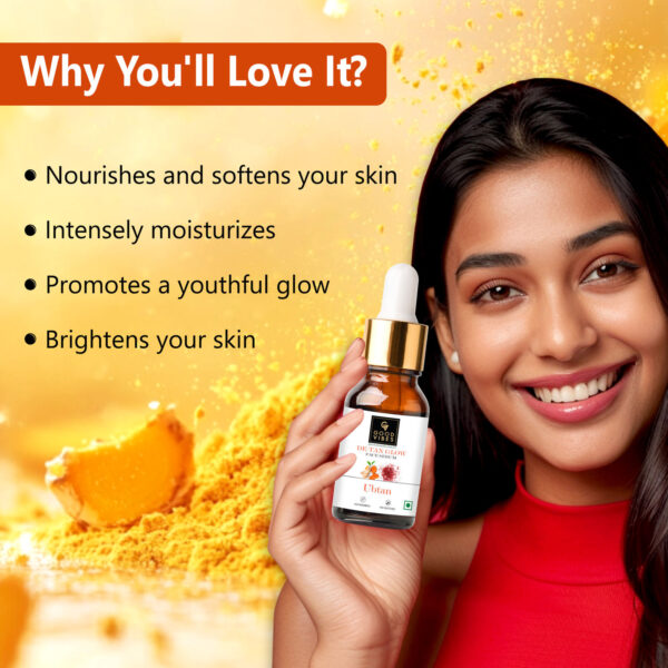 De-Tan Glow Ubtan Face Serum (15ml) - Image 3
