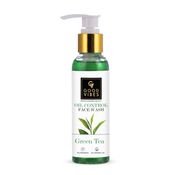 Good Vibes Oil Control Green Tea Face Wash | Prevents Acne Skin Purifying (120 ml) - Image 6