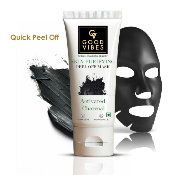Activated Charcoal Skin Purifying Peel Off Mask | Deep Pore Cleansing, Purifying | No Parabens, No Sulphates, No Mineral Oil, No Animal Testing (100 gm) - Image 4