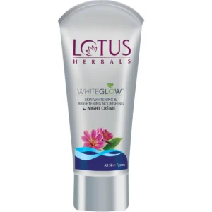 Lotus Herbals White Glow Skin Whitening and Brightening Nourishing Night Cream | 15g