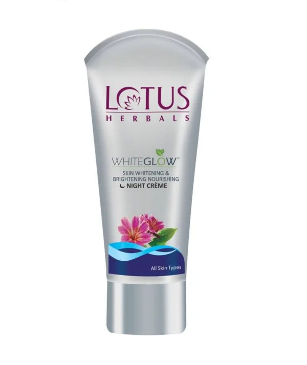 Lotus Herbals White Glow Skin Whitening and Brightening Nourishing Night Cream | 15g